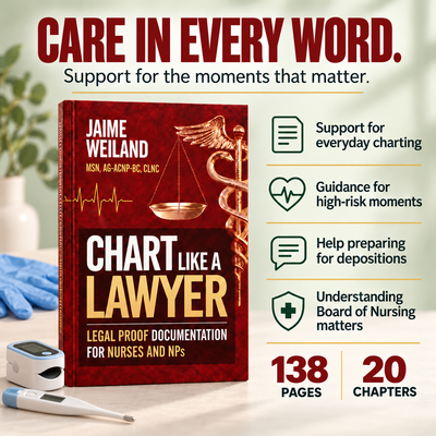 Chart Like a Lawyer: Legal-Proof Documentation for Nurses & NPs Book